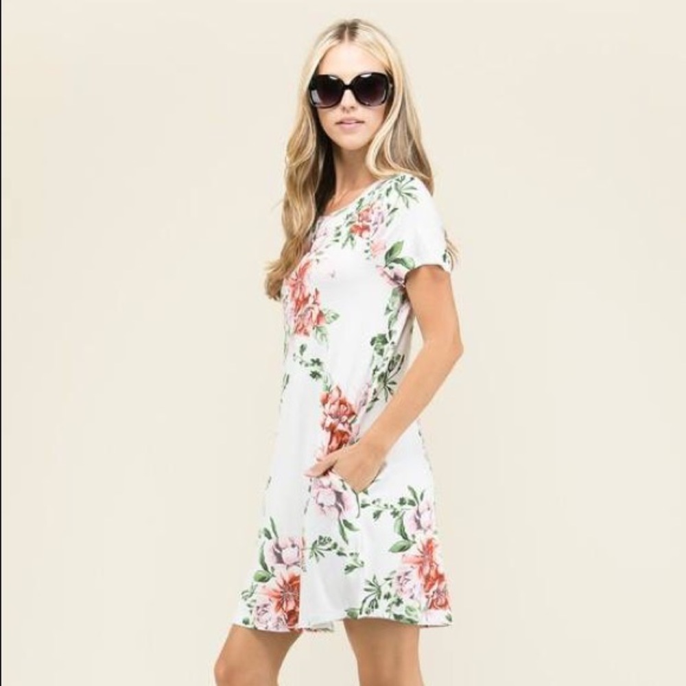 Floral cotton dress